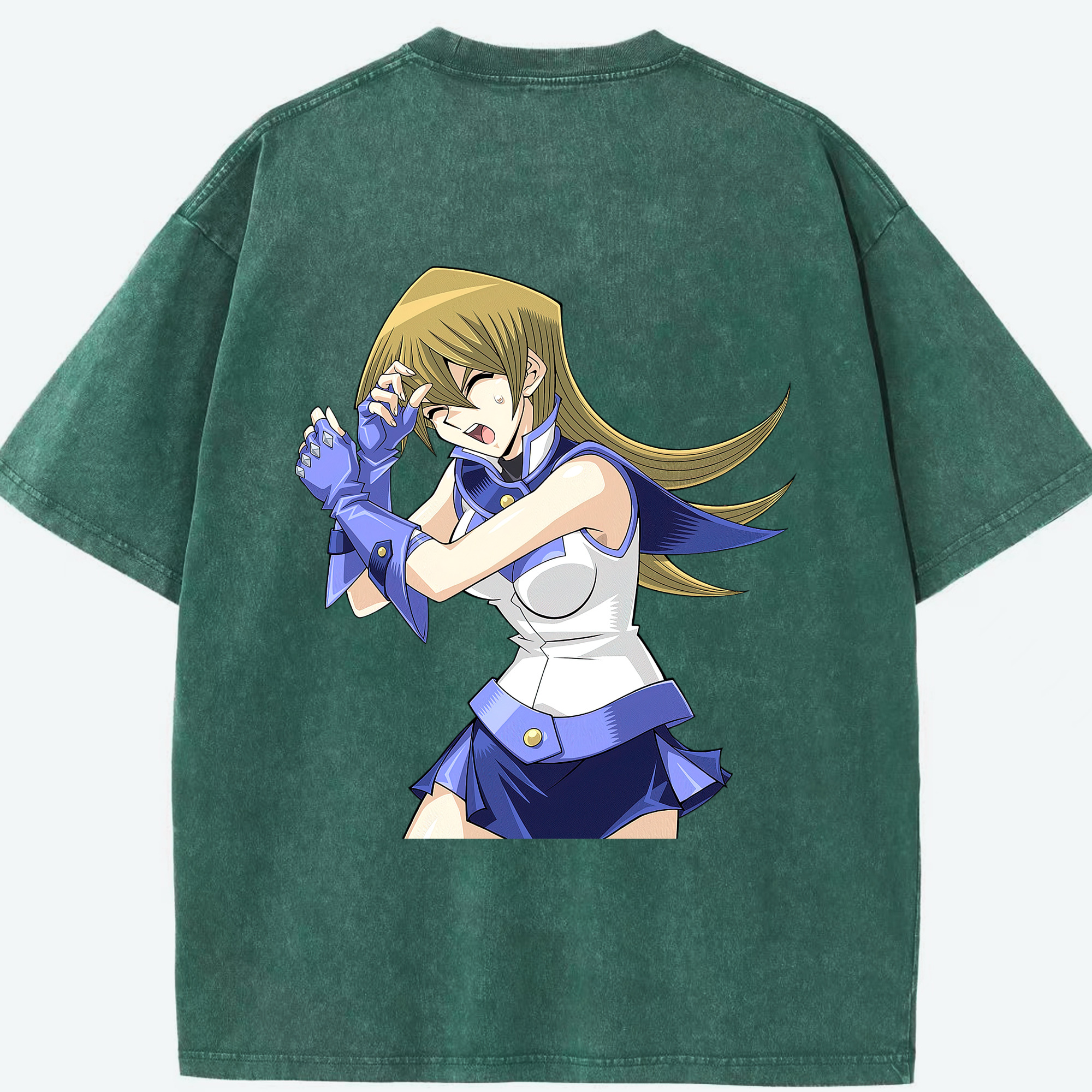 （画像用） 遊☆戯☆王 Yu-Gi-Oh! 綿100% ヴィンテージ風 半袖Tシャツ（背面プリント）
